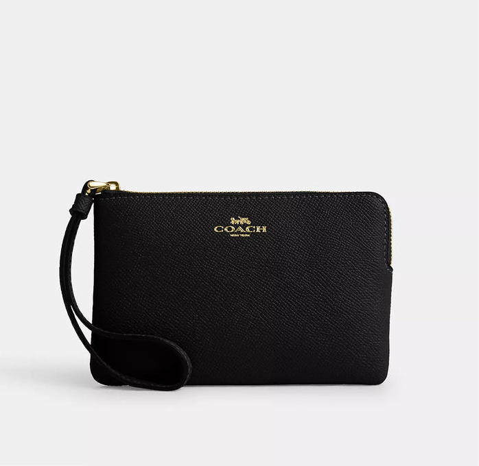 Coach Corner Zip Wristlet